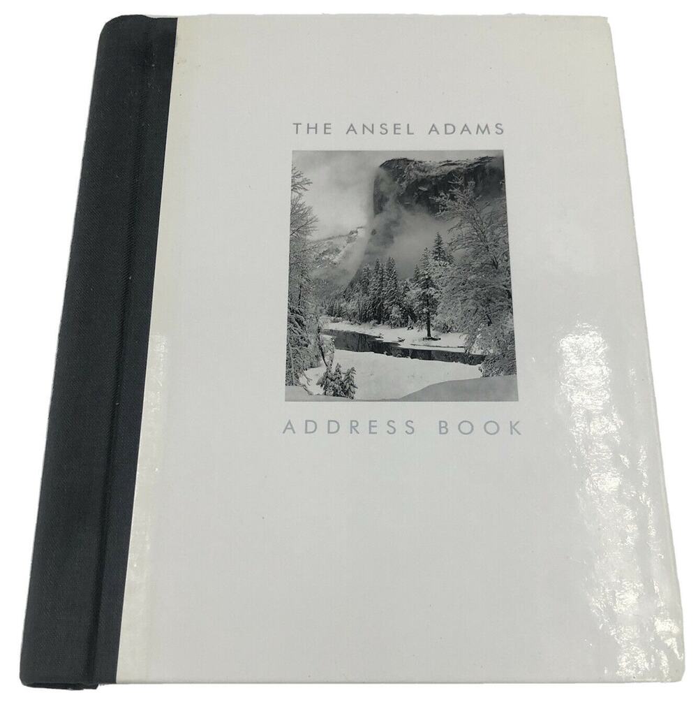 ANSEL ADAMS ADDRESS BOOK FIRST EDITION 2nd Printing 1998 SPIRAL BOUND HARD COVER